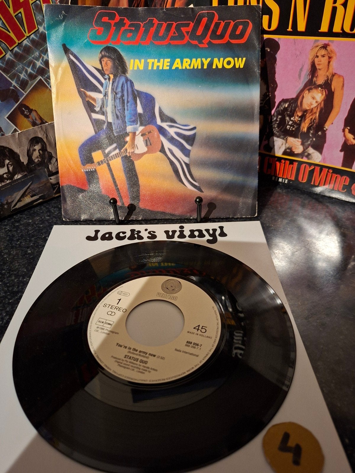 Status Quo - In The Army Now (Single)  1986/6, 7 inch, Ophalen of Verzenden, Zo goed als nieuw, Classic Rock