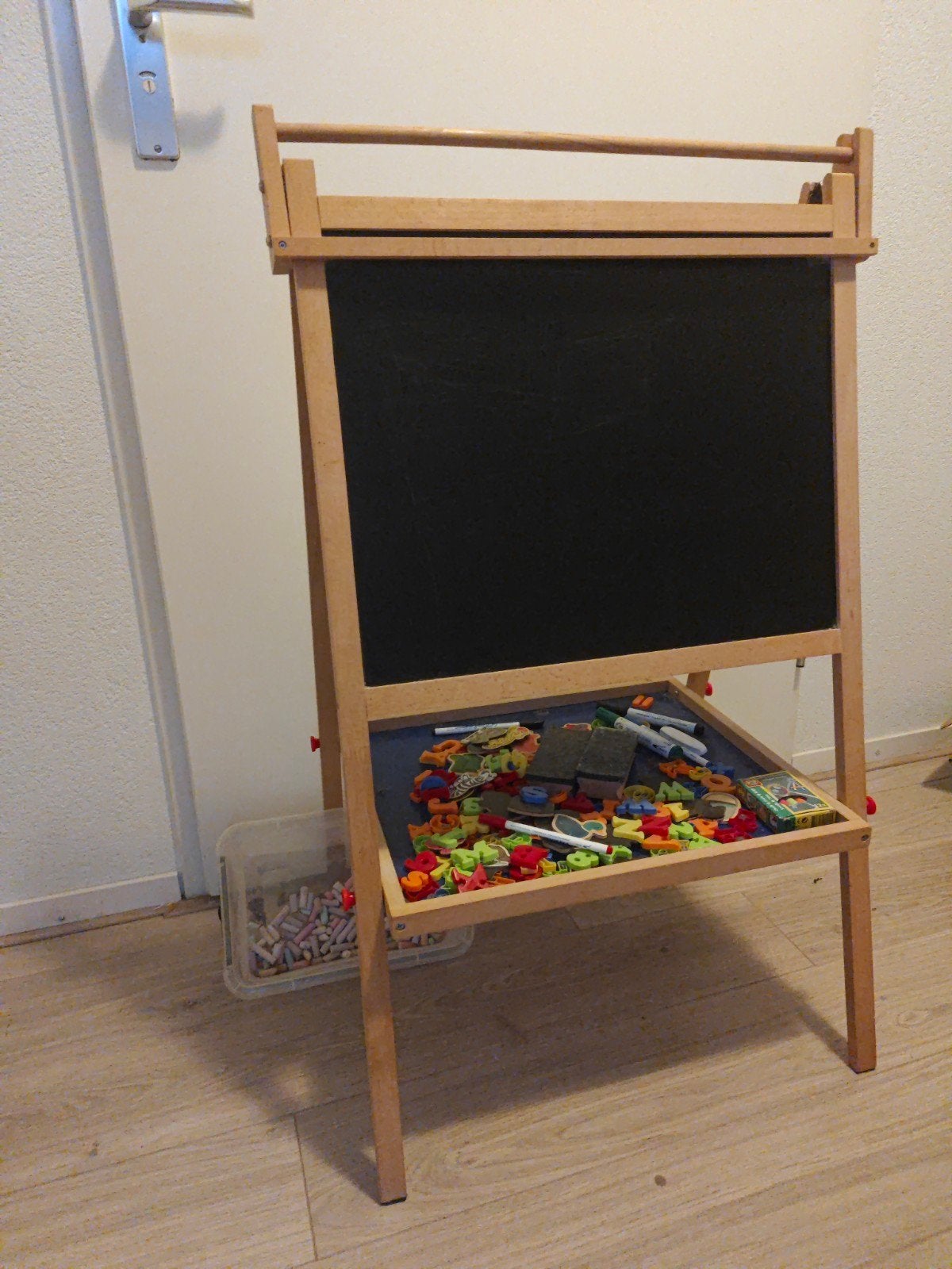 Tidlo Houten Tekenbord met Krijt en Magneten, Ophalen, Gebruikt, Taal en Lezen