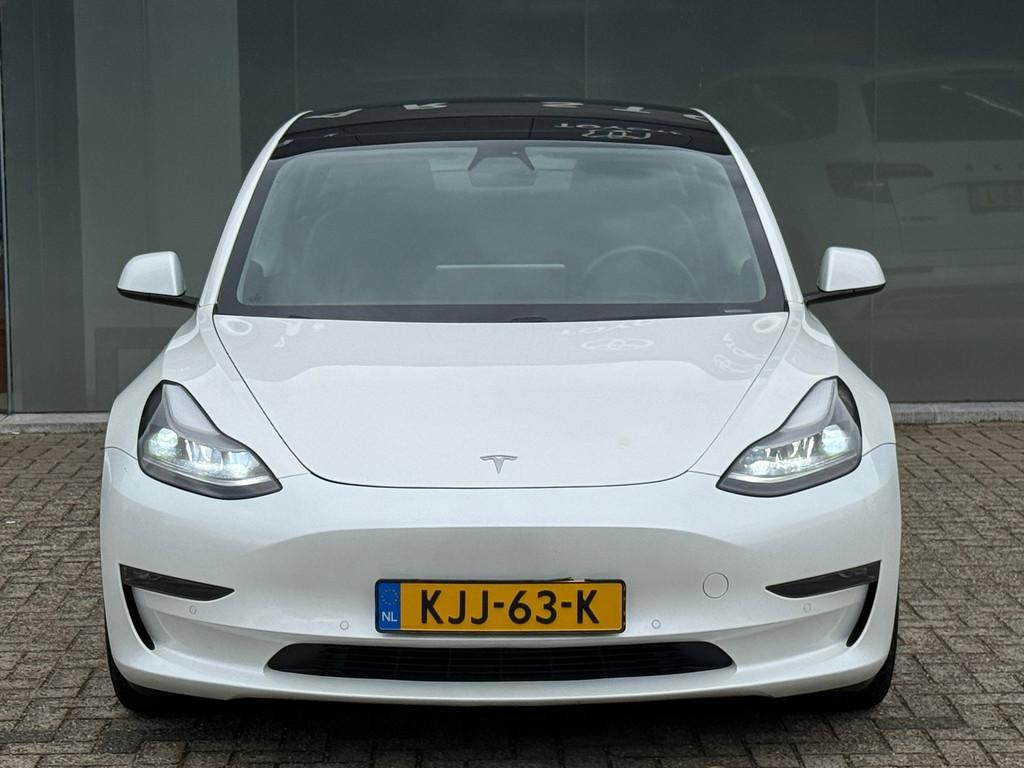 Tesla MODEL 3 Long Range AWD 75 kWh FACELIFT WARMTEPOMP, Auto's, Tesla, Automaat, Gebruikt, Zwart, Wit