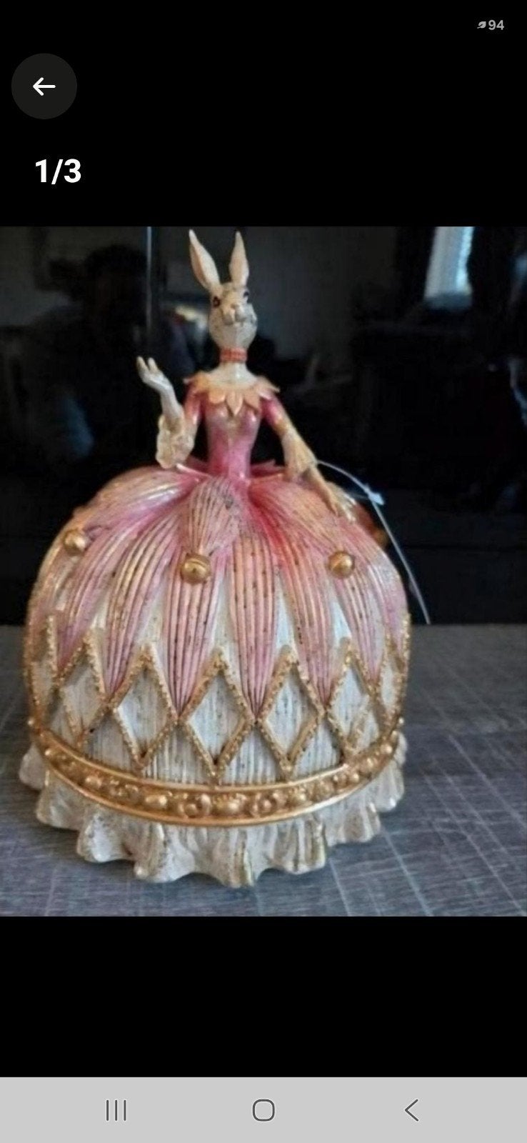 Prachtig en uniek beeldje van een konijnen dame, Ophalen of Verzenden, Nieuw