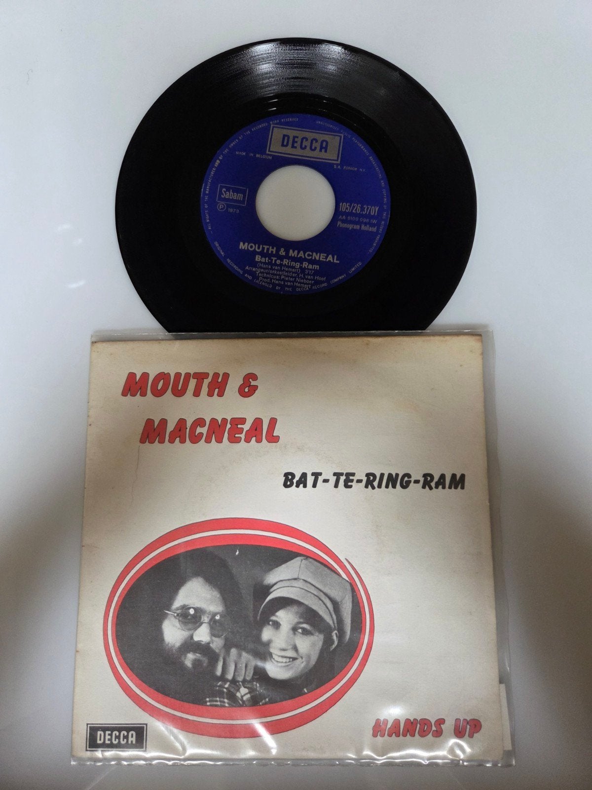 Mouth & MacNeal - Bat-te-ring-ram, Cd's en Dvd's, Ophalen of Verzenden, Gebruikt, 7 inch, Pop