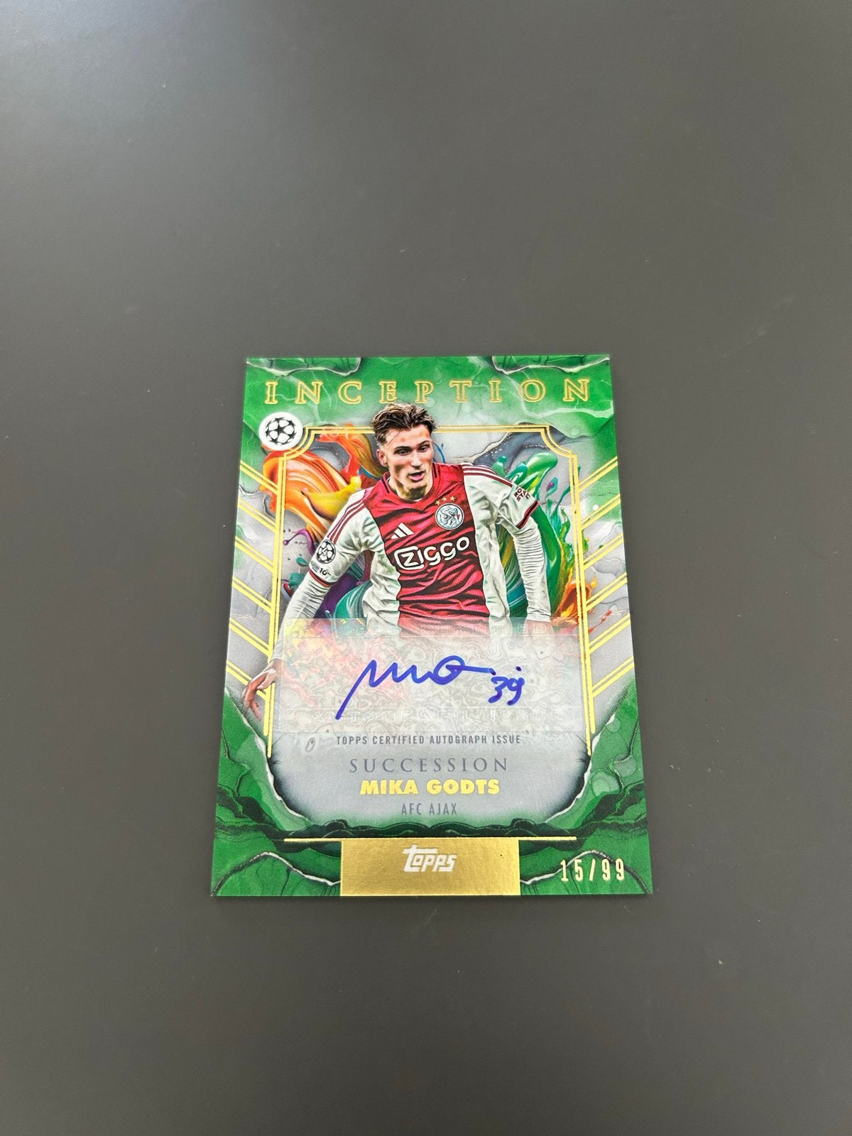 Mika Godts Topps Inception Autograph 15/99, Verzenden, Nieuw, Ajax, Spelerskaart