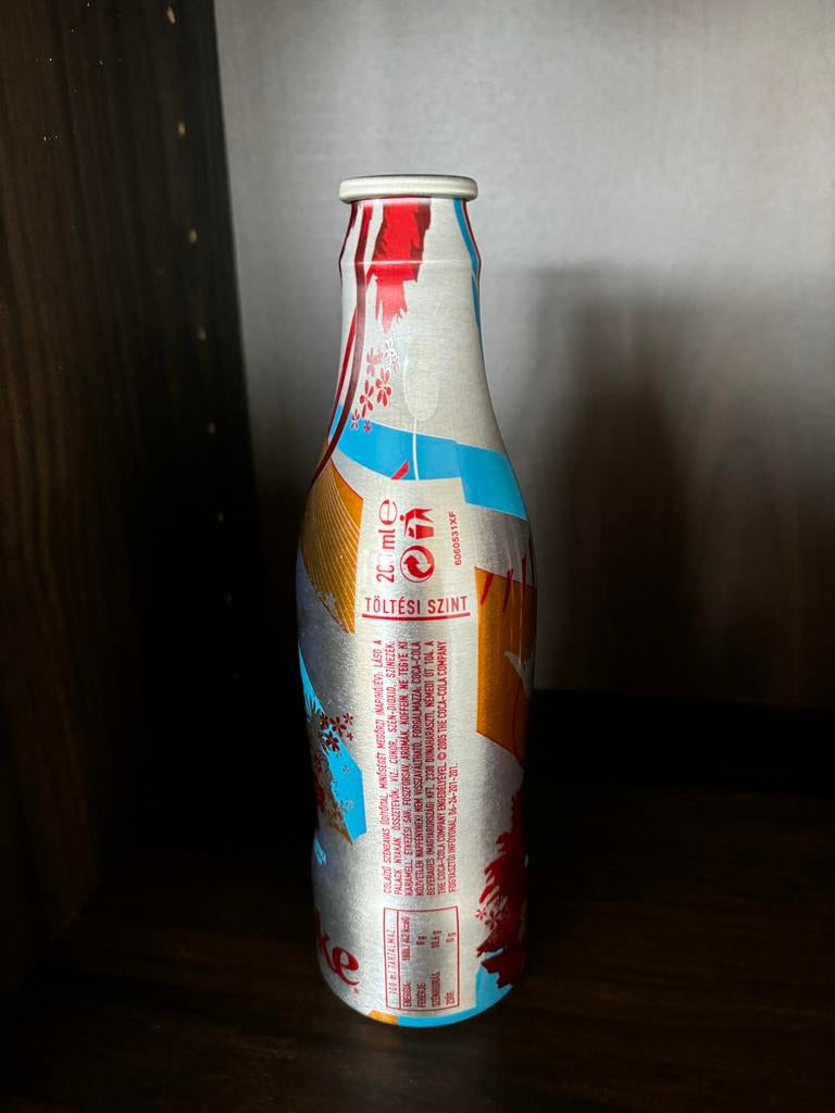 Coca Cola flesje M5 Hongarije leeg, Ophalen of Verzenden, Gebruikt, Verpakking