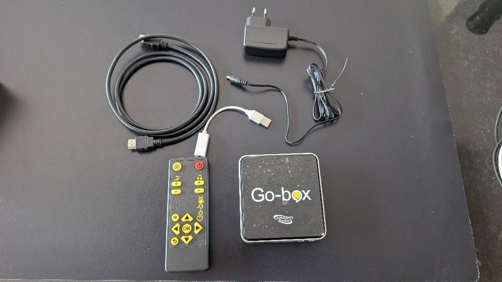 Go-box hulpmiddel bij ondertiteling, Ophalen, Nieuw