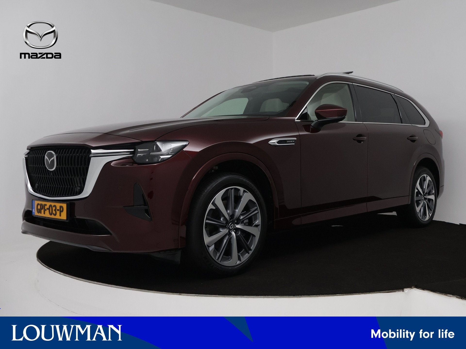 Mazda CX-80 2.5 e-SkyActiv PHEV Takumi Plus 6p. | Leder | PA