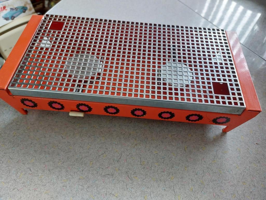 Vintage Oranje Brabantia warmhoud plaat Jaren '70 Stijl, Antiek en Kunst, Ophalen of Verzenden