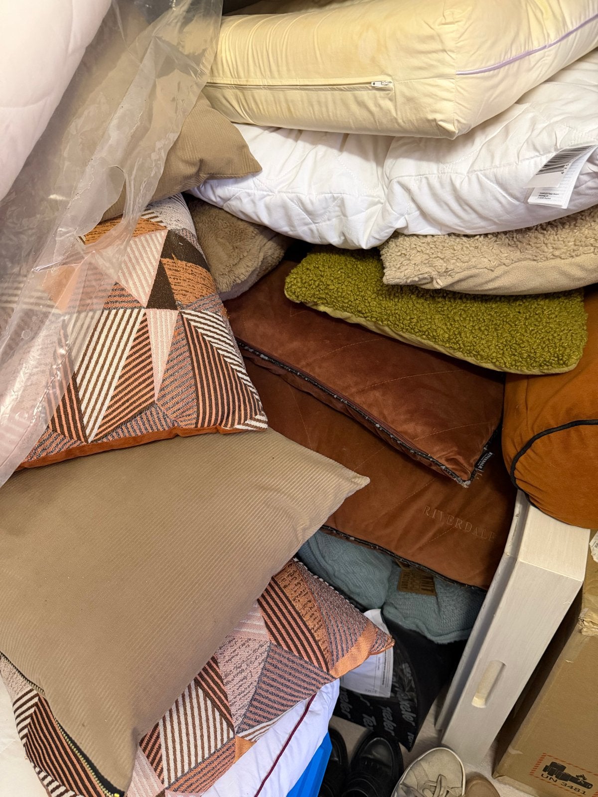 Diverse kussens voor op de bank, Ophalen, Gebruikt, Meerkleurig, Met print