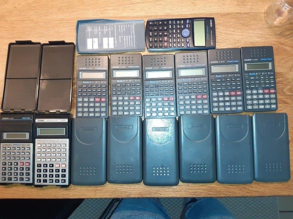 Casio rekenmachines 9 stuks., Ophalen of Verzenden, Gebruikt