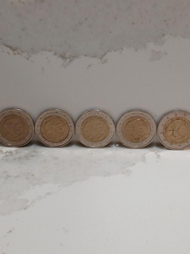 Zeldzame 2 euro munten (Stickman) - Diverse landen, Postzegels en Munten, Munten | Europa | Euromunten, Ophalen of Verzenden