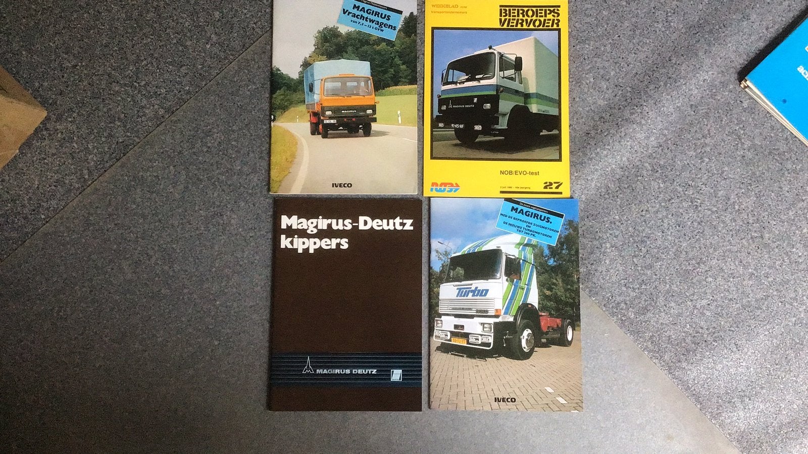 MAGIRUS DEUTZ / IVECO FOLDERS 4x V A 1970 BIJNA VOOR NIKS, Ophalen of Verzenden, Zo goed als nieuw, Overige merken