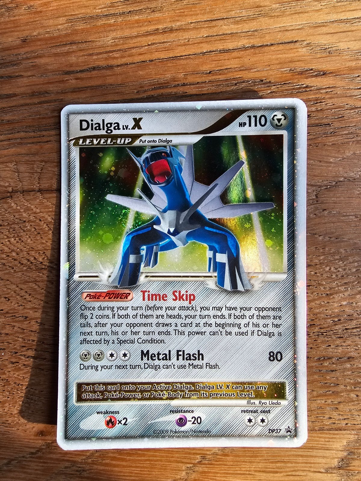 set Pokémon kaarten- Heatran, Flygon, Dialga en Meganium, Ophalen of Verzenden, Gebruikt, Meerdere kaarten, Foil