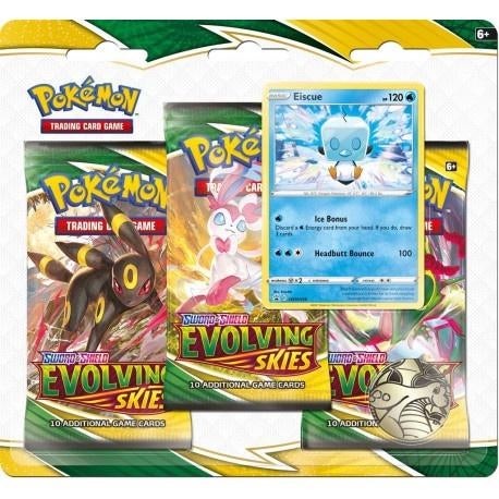 Pokemon TCG - Evolving Skies: Eiscue 3-Pack Blister, Ophalen of Verzenden, Nieuw, Booster