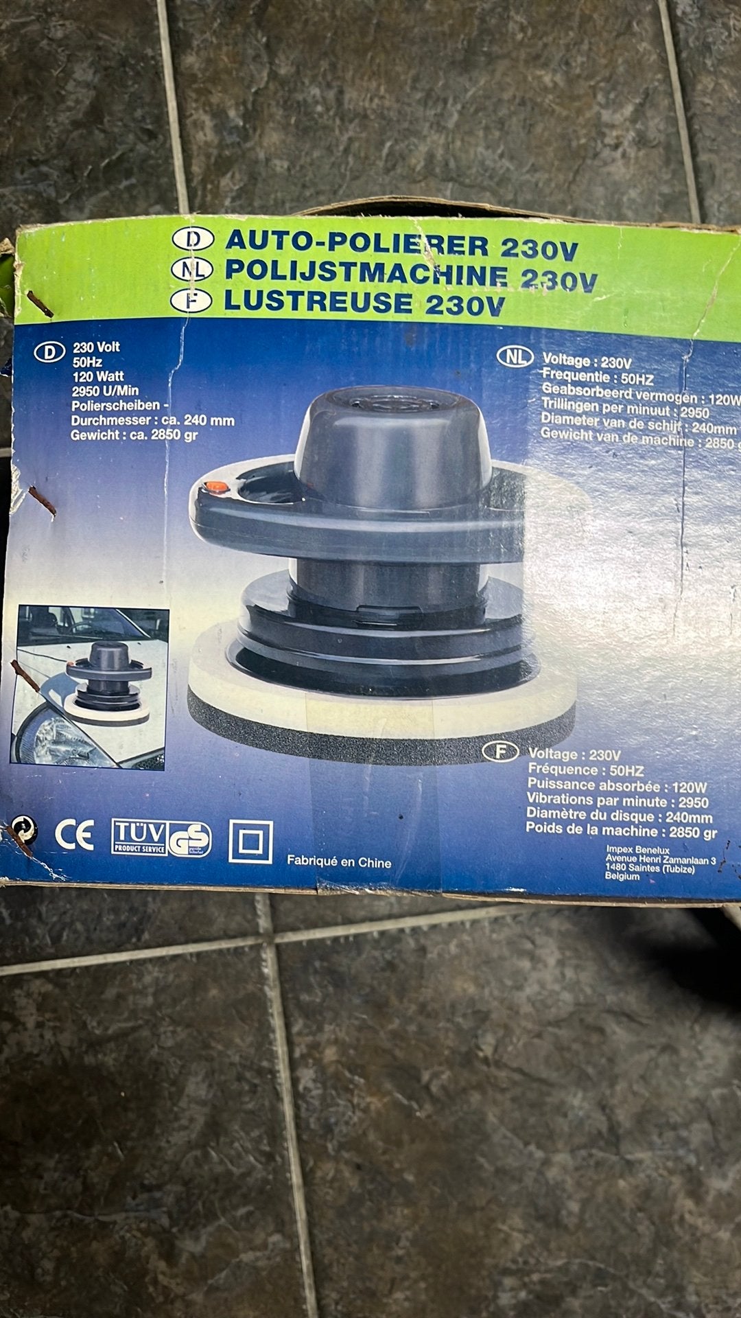 Polijstmachine, Ophalen, Gebruikt