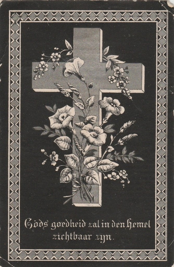 egbertus rupert-wegdam 1894, Ophalen of Verzenden, Bidprentje