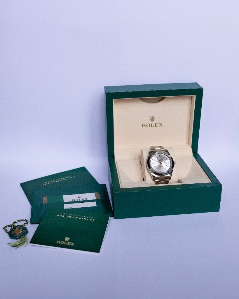 Rolex Datejust II 41 mm - Complete Set - Top Condition, Staal, Polshorloge, Ophalen of Verzenden, Zo goed als nieuw