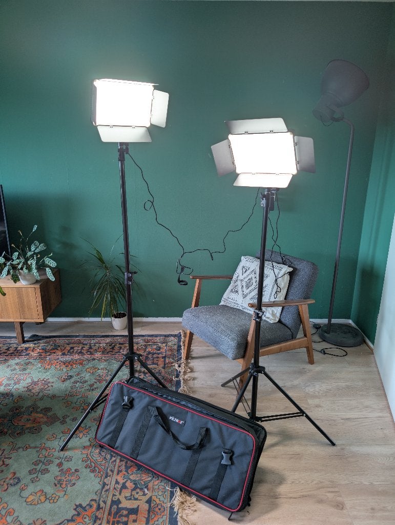 Viltrox VL-D640T LED Light Duo Kit, Ophalen, Zo goed als nieuw, Overige merken, Lamp of Flitsset