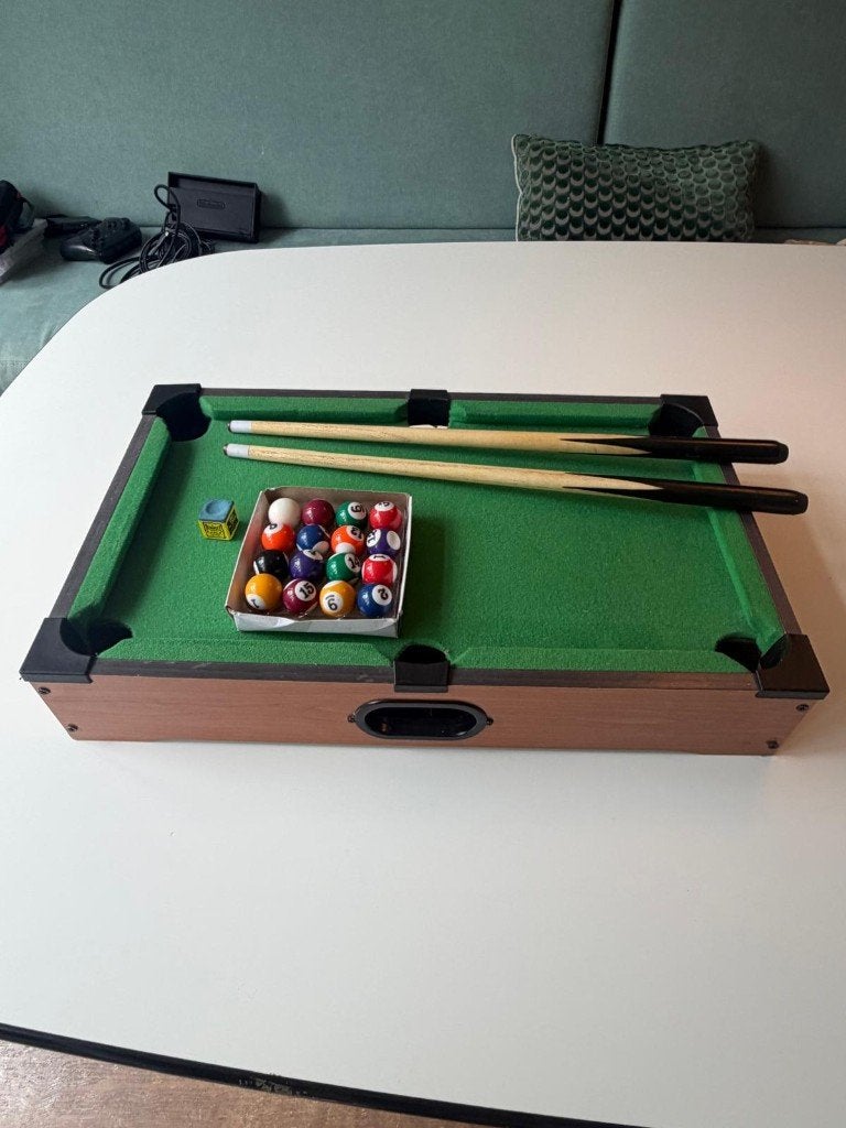 Mini pooltafel, Ophalen of Verzenden, Gebruikt, Pooltafel