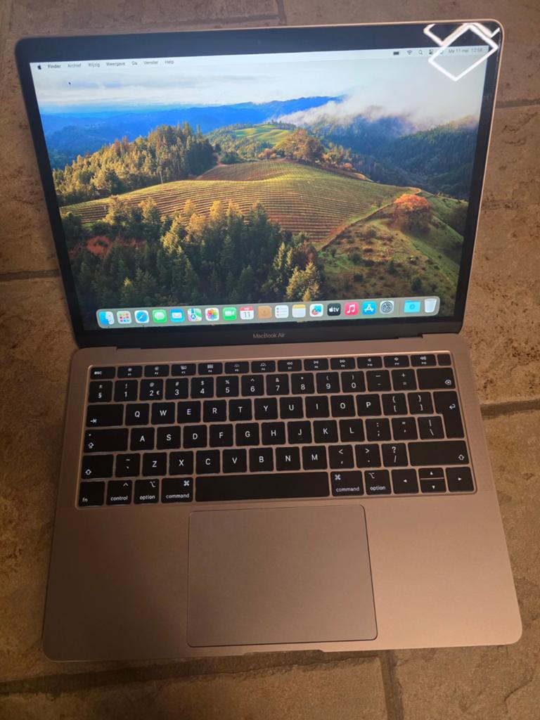 Mecbook Air Retina i5 Processor 2019 8 Gb Ram 256 Ssd, Computers en Software, Apple Macbooks, Ophalen, 13 inch, Minder dan 2 Ghz