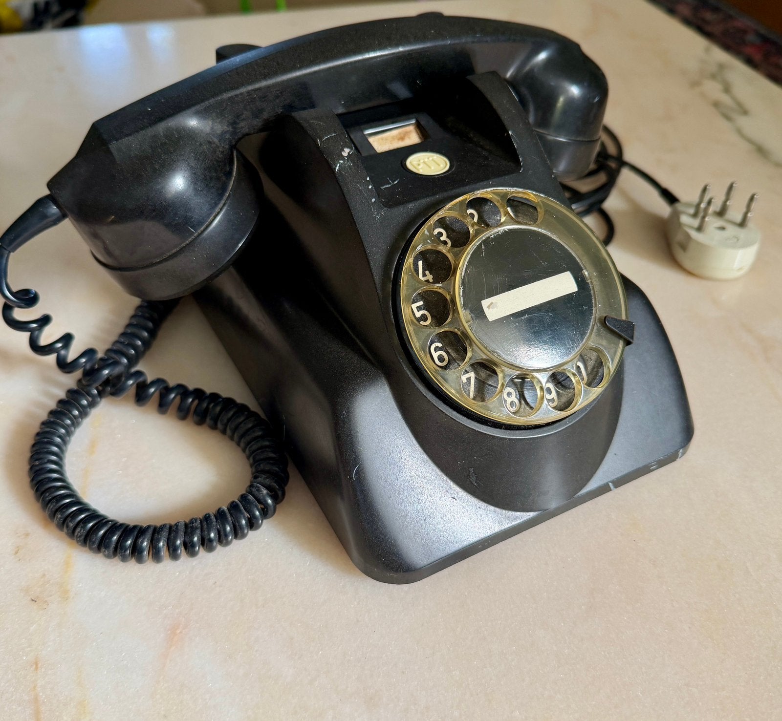 Ptt telefoon bakeliet zwart, Ophalen of Verzenden, Zo goed als nieuw, Bakeliet