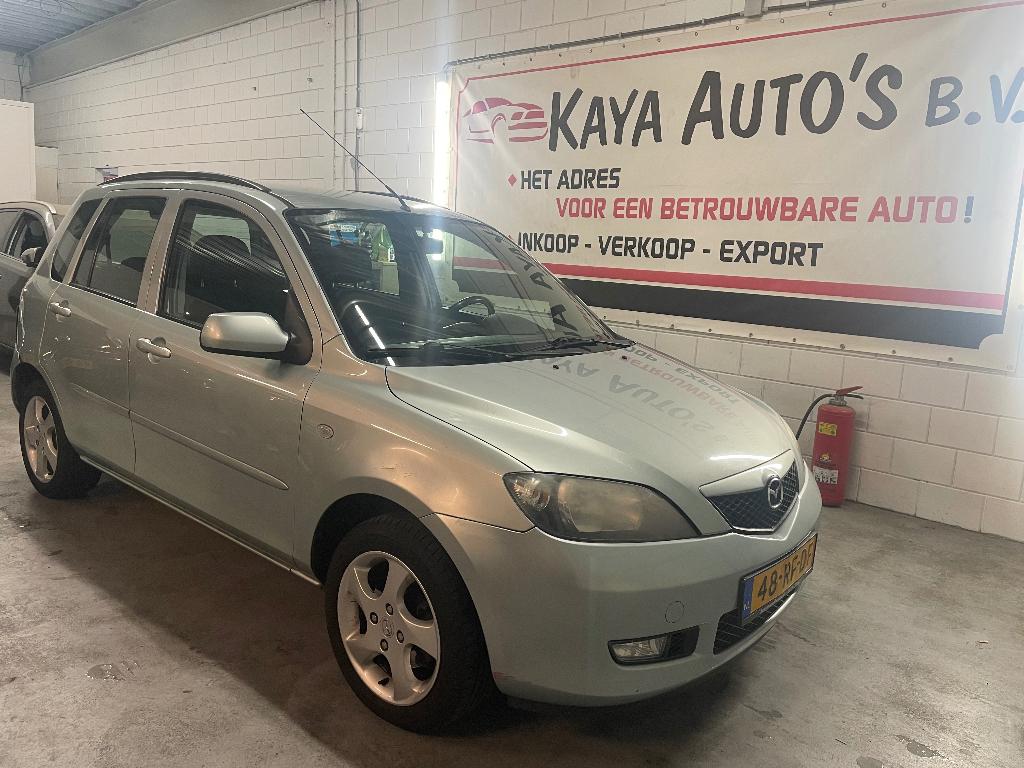 Mazda 2 1.4 16V AIRCO 2005 Groen, Auto's, Voorwielaandrijving, 1025 kg, 15 km/l, 40 €/maand