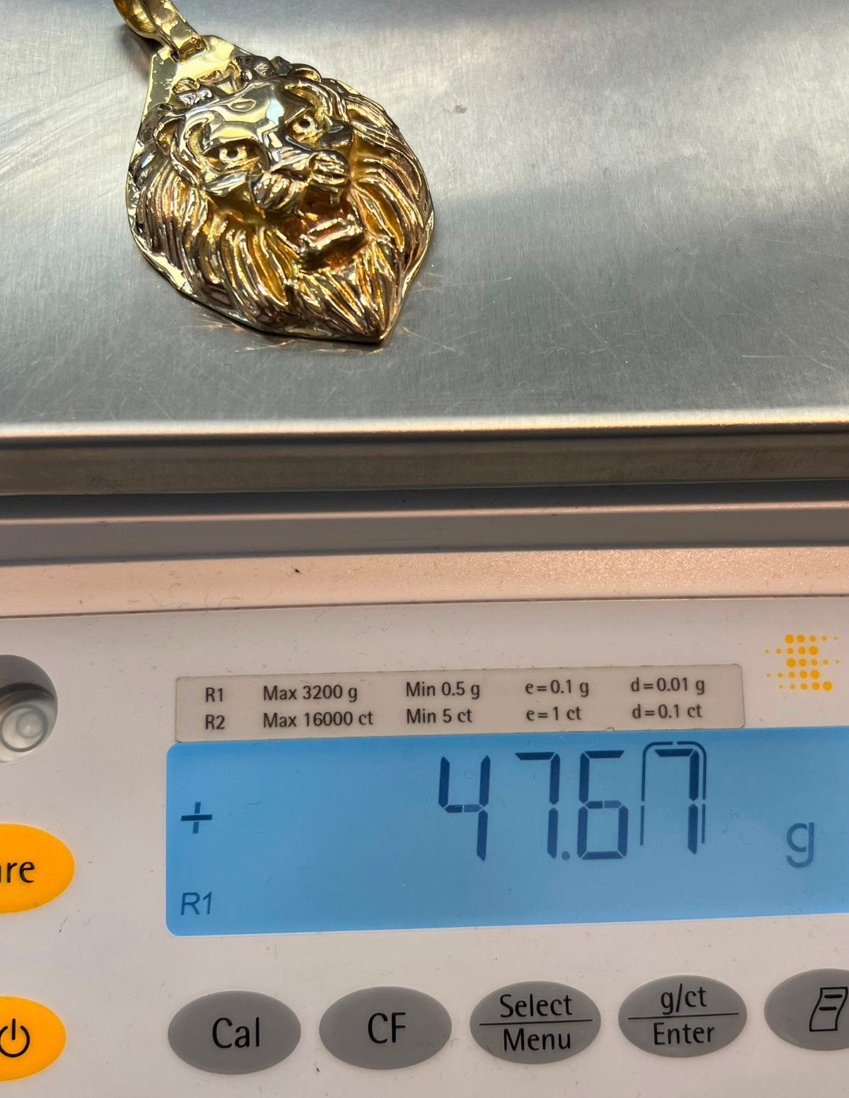Prachtige 18k gouden massieve leeuwen kop hanger 48 gram, Ophalen of Verzenden, Nieuw, Goud