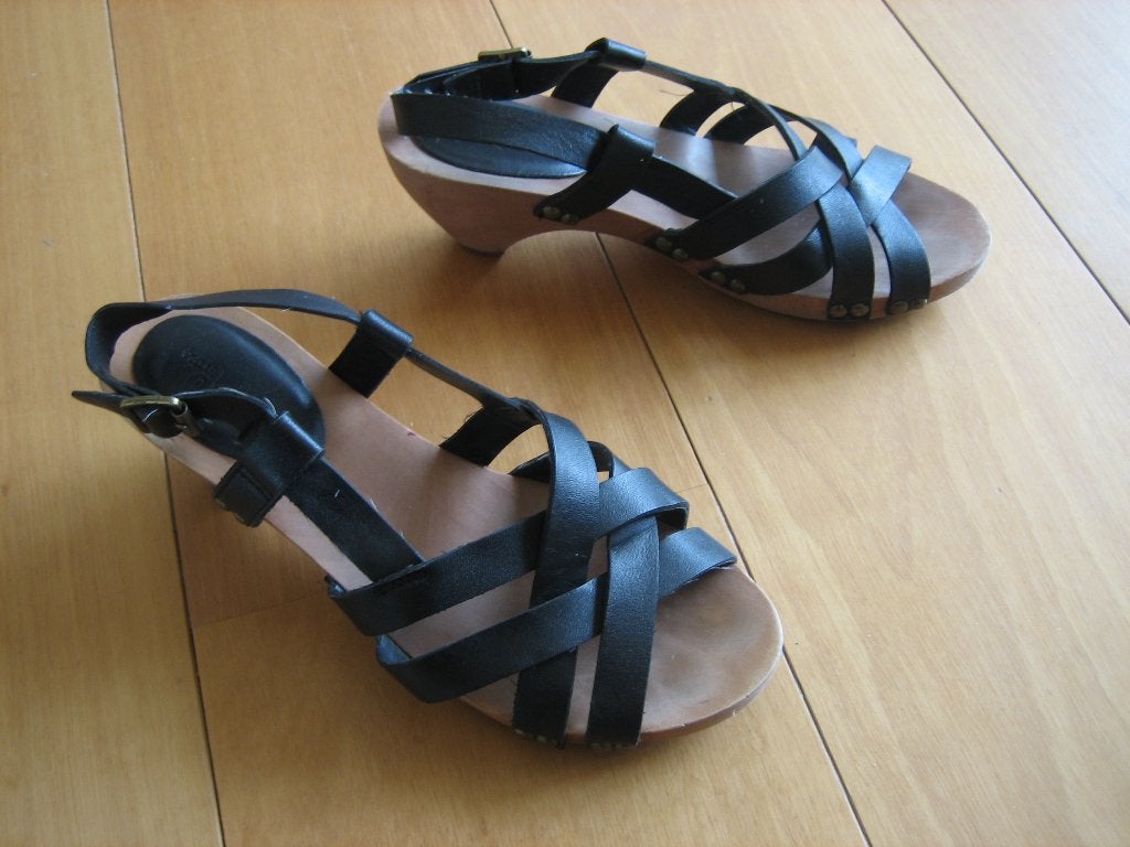 Zeer mooie zwart leren sandaaltjes VAN DALEN 36 snazzeys, Verzenden, Zwart, Nieuw, Sandalen of Muiltjes