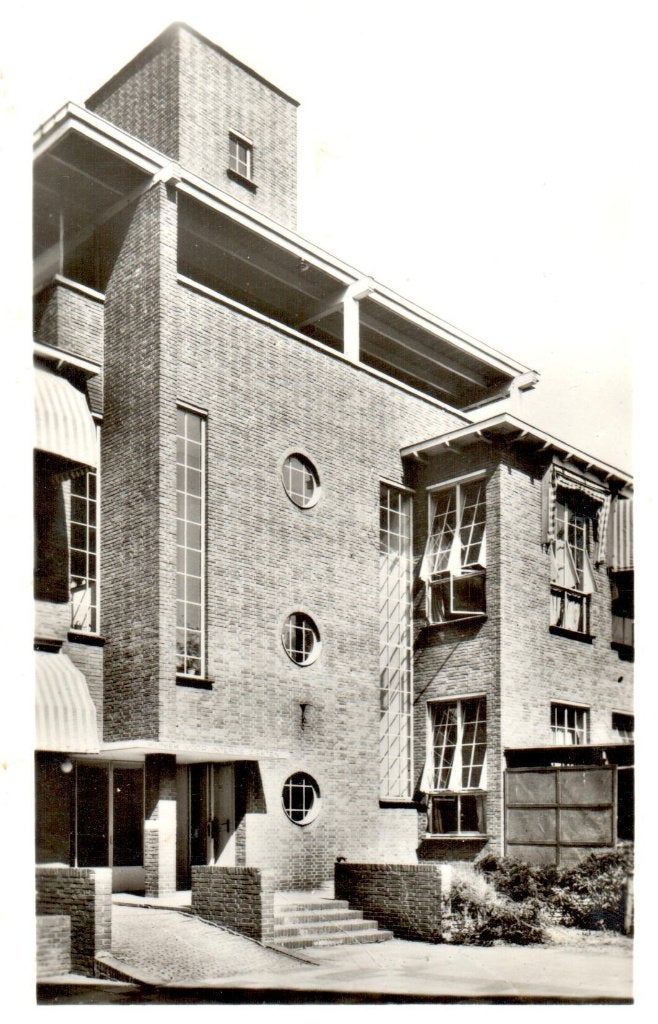 Leeuwarden - Diakonessenhuis - Ingang interne afdeling -1964, Verzamelen, Ophalen of Verzenden, 1960 tot 1980, Gelopen, Friesland