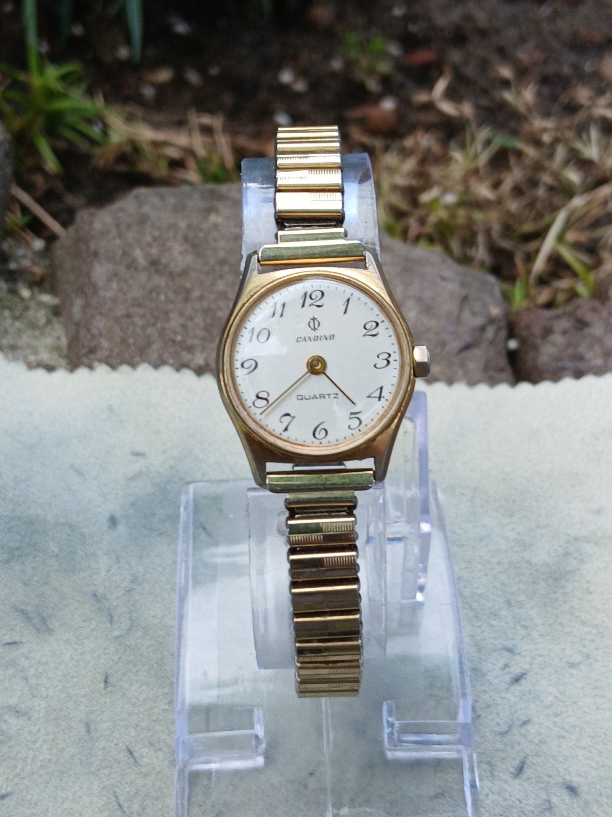 Vintage Candino Dames Quartz Horloge Gold Plated PUW 532, Ophalen of Verzenden