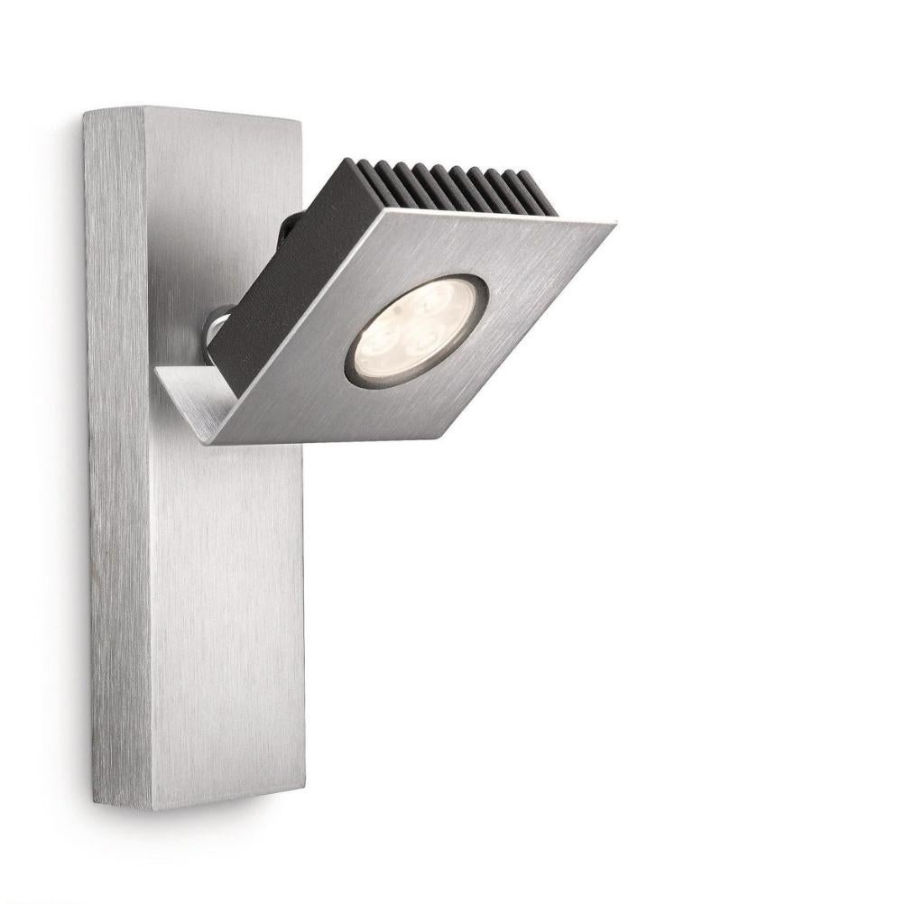 Wandspot / Wandlamp PHILIPS Ledino Metrys LED Alu -40% OFF!, Ophalen of Verzenden, Nieuw, Plafondspot of Wandspot