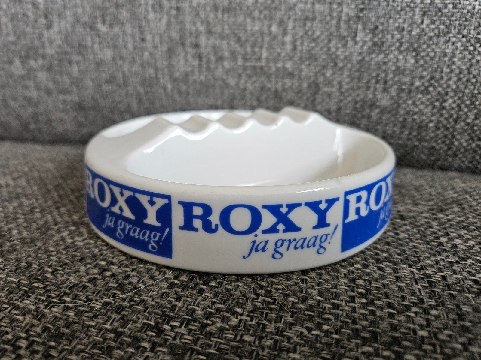 Vintage Mosa Maastricht Roxy Asbak - 'Ja graag!', Ophalen of Verzenden, Zo goed als nieuw, Gebruiksvoorwerp