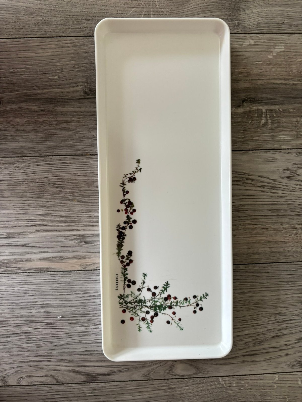 Vintage Mebel Italy dienblad / serveertray – Cranberry, Huis en Inrichting, Woonaccessoires | Dienbladen, Ophalen of Verzenden