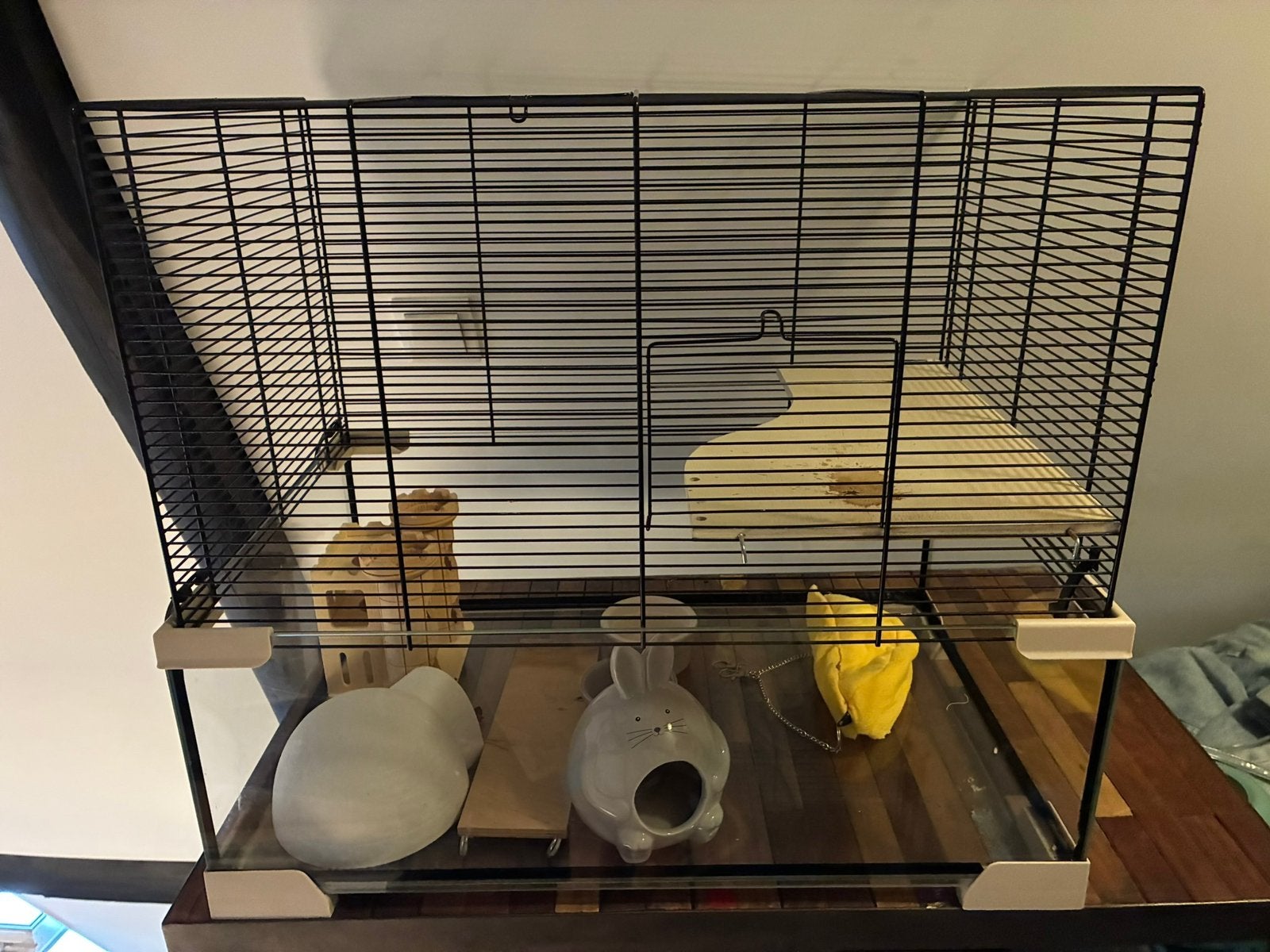 Mooie knaagdier/hamster kooi met enkele toebehoren, Dieren en Toebehoren, Knaagdieren en Konijnen | Hokken en Kooien, Kooi, Minder dan 75 cm