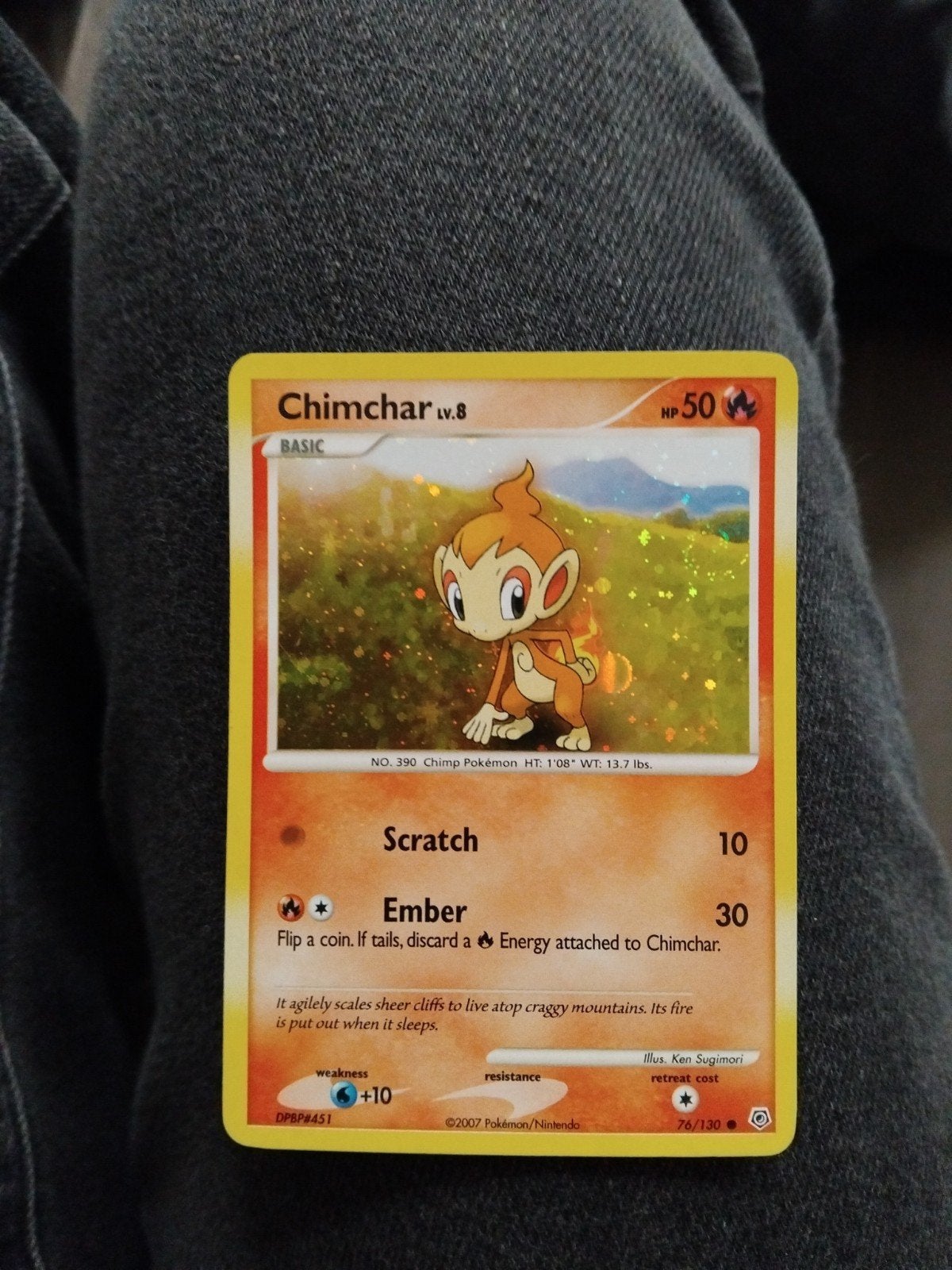 Pokemon kaart Chimchar 2007, Hobby en Vrije tijd, Verzamelkaartspellen | Pokémon, Ophalen of Verzenden