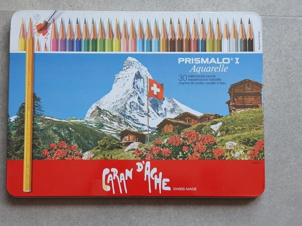 Caran d'Ache Prismalo I Aquarel kleurpotloden - 30 stuks, Ophalen of Verzenden, Zo goed als nieuw, Potlood of Stift