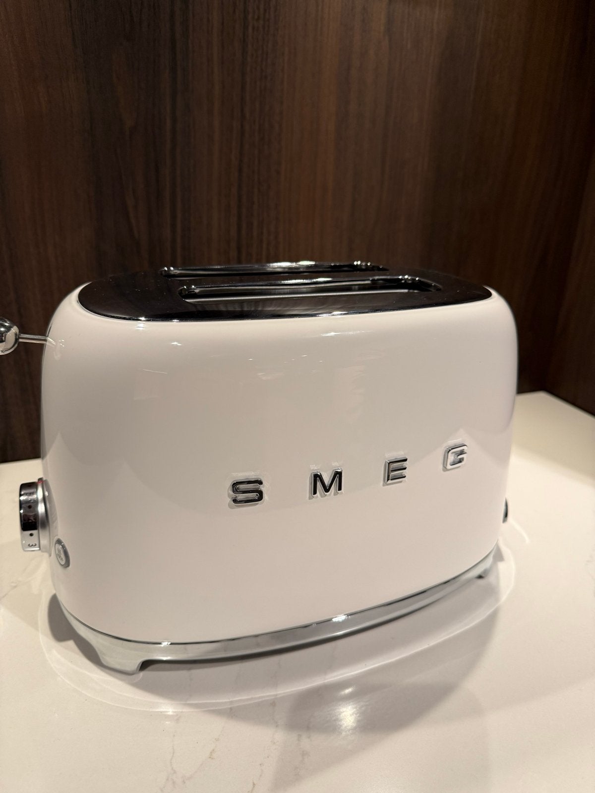 Smeg TSF02WHEU Broodrooster Wit - Retro Jaren '50 Stijl, Witgoed en Apparatuur, Broodroosters, Ophalen, Nieuw, Meer dan 8 standen