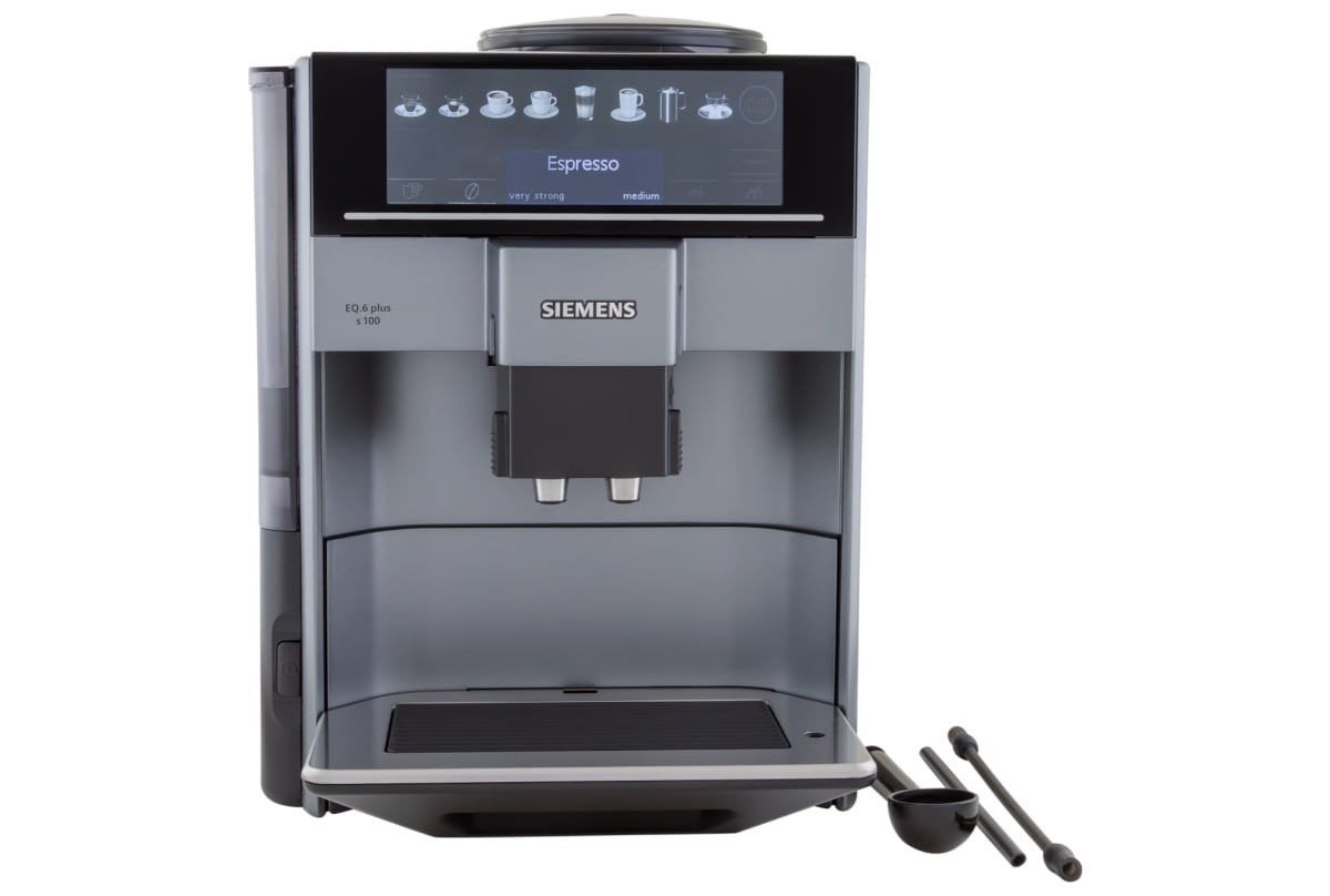 Siemens EQ.6 Plus S100 Koffiemachine, Ophalen, Afneembaar waterreservoir, Gebruikt, Koffiemachine