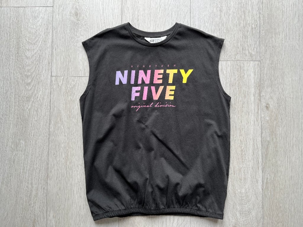 H&M Mouwloos T-Shirt Shirtje Topje Rock Look 158 / 164, Kinderen en Baby's, Kinderkleding | Maat 158, Meisje, H&M, Nieuw, Ophalen of Verzenden