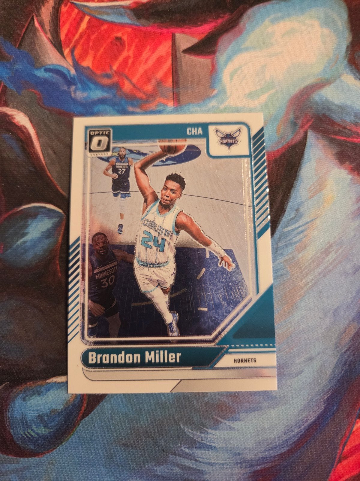 Brandon Miller NBA Kaart - Charlotte Hornets - Panini Optic, Verzamelen, Ophalen of Verzenden, Zo goed als nieuw, Overige sporten