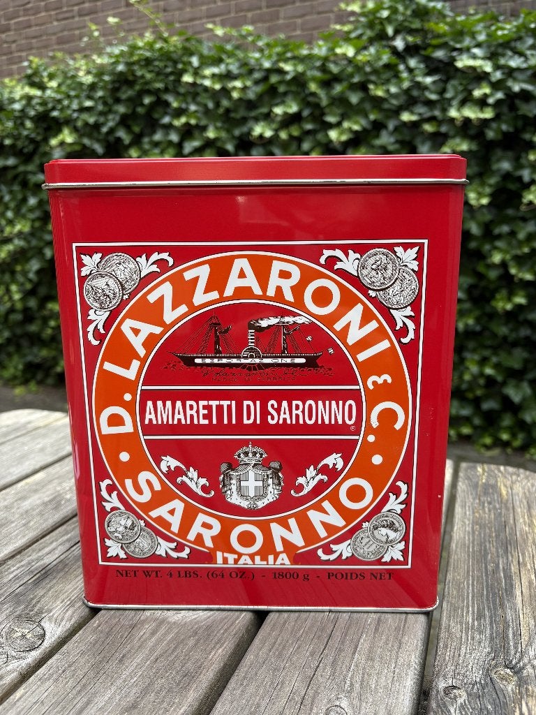 Amaretti Di Saronno Blik, Verzamelen, Blikken, Ophalen, Zo goed als nieuw, Koek(jes), Overige merken