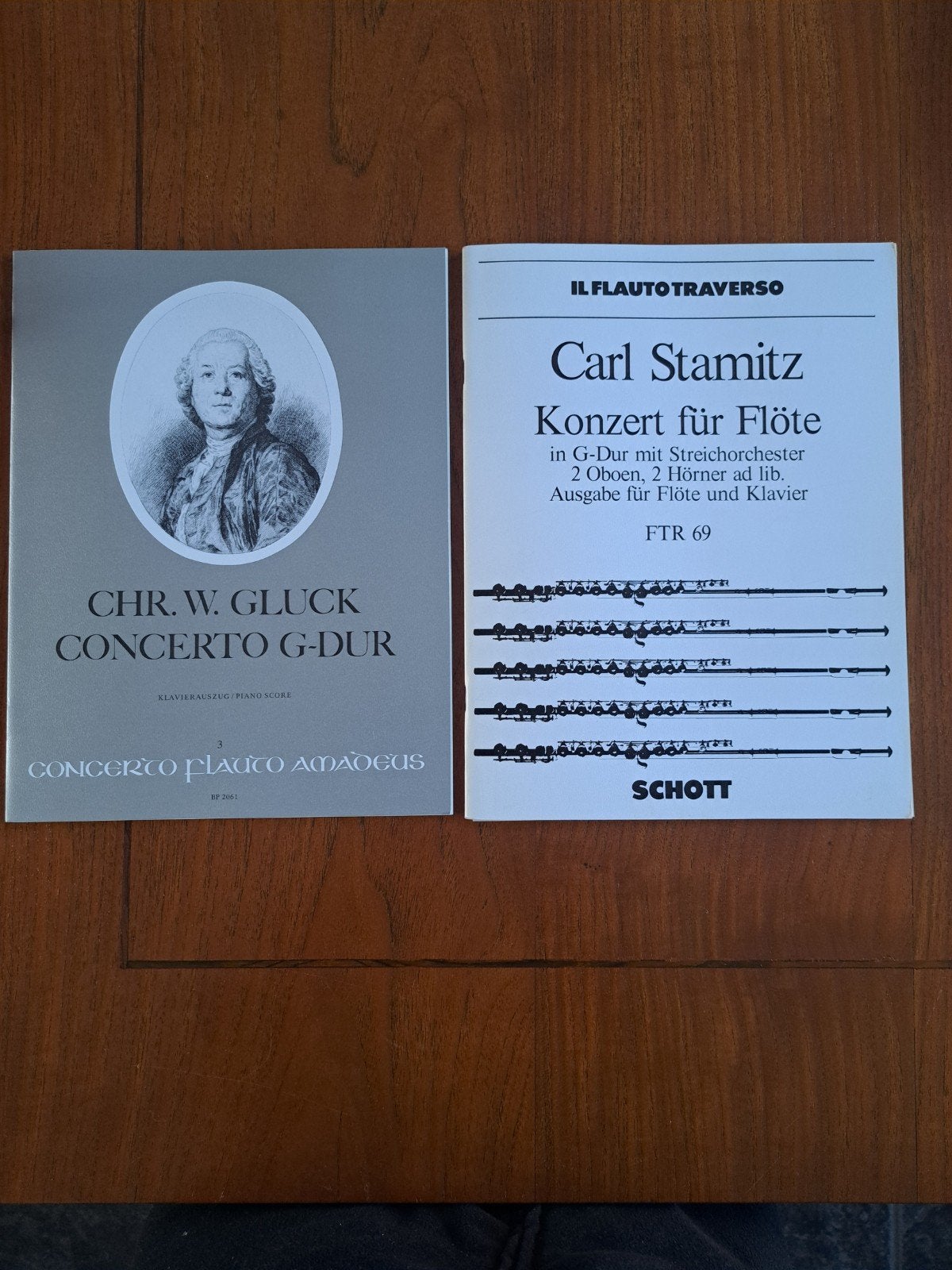 nieuw! Concerten Gluck en Stamitz Fluit en Piano, Ophalen of Verzenden