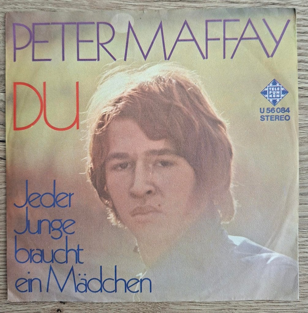 Peter Maffay single Du Duits Schlager, Cd's en Dvd's, Ophalen of Verzenden, Gebruikt