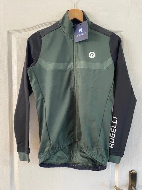 Heren winter fietsjack rogelli mono green Nieuw! S, S, Rogelli, Heren, Nieuw