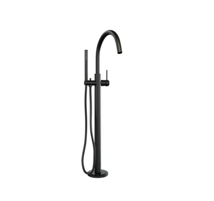 BRAUER BLACK CARVING VRIJSTAANDE BADMENGKRAAN SET 01, Doe-het-zelf en Verbouw, Sanitair, Nieuw, Kraan, Ophalen of Verzenden