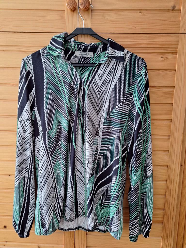 Blouse, Kleding | Dames, Blouses en Tunieken, Maat 46/48 (XL) of groter, Zo goed als nieuw, Groen, Sensia