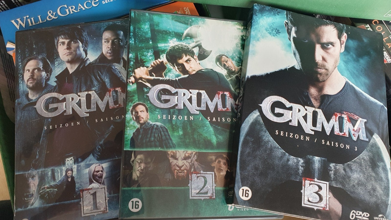 Grimm Seizoen 1, 2 en 3 DVD Boxset, Cd's en Dvd's, Vanaf 16 jaar, Verzenden, Science Fiction en Fantasy, Gebruikt