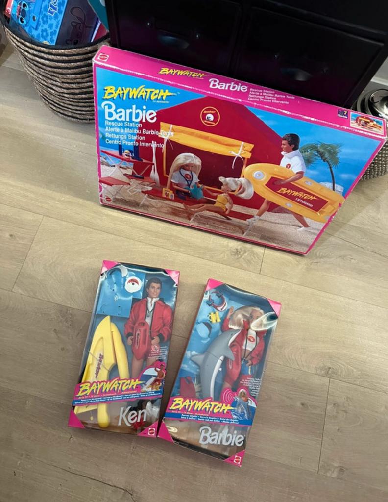 Baywatch barbie en ken en rescue set, Ophalen, Nieuw