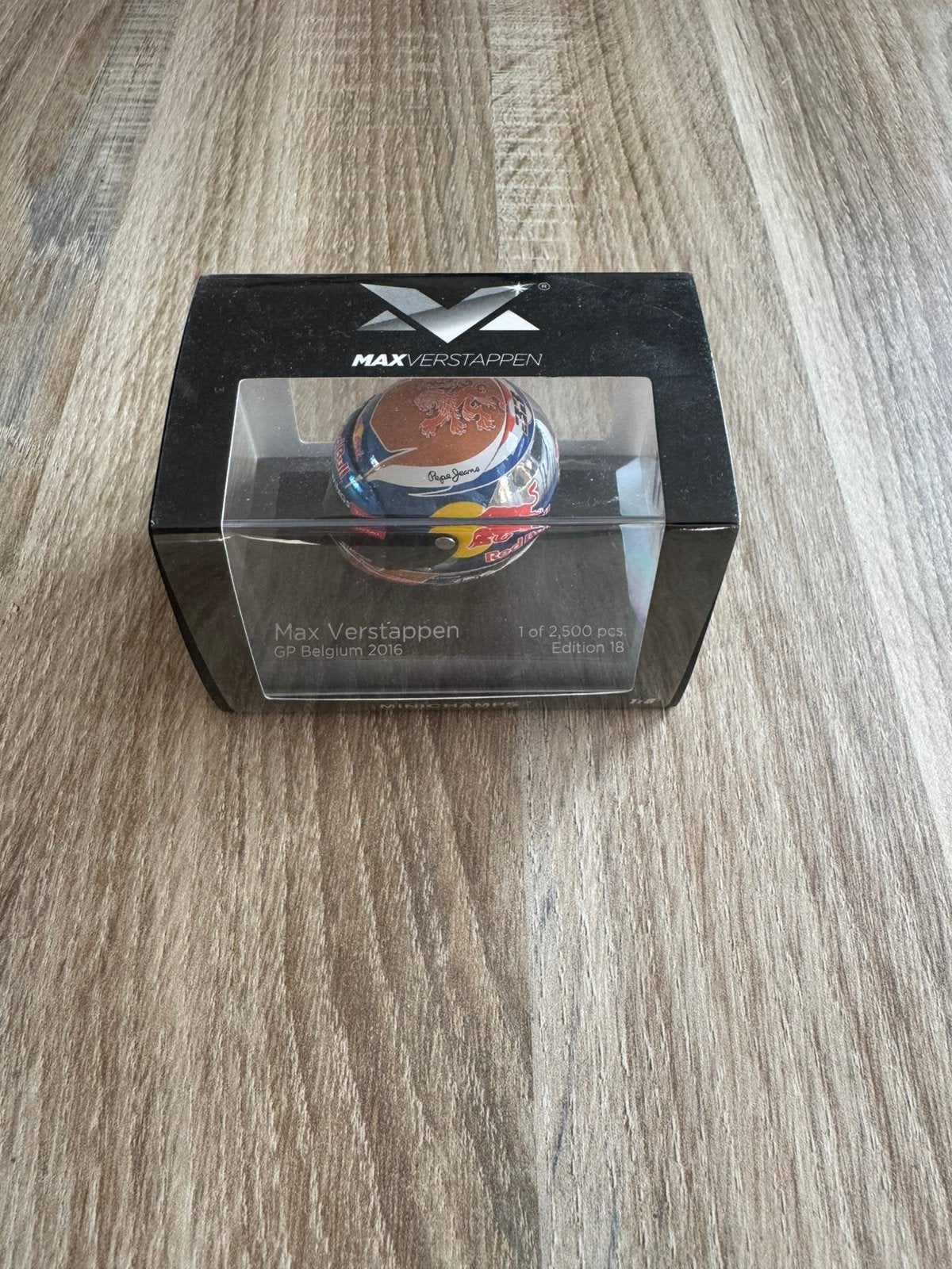 Max Verstappen Belgie 2016 gesigneerd! 1:8, Ophalen of Verzenden, Nieuw, Formule 1