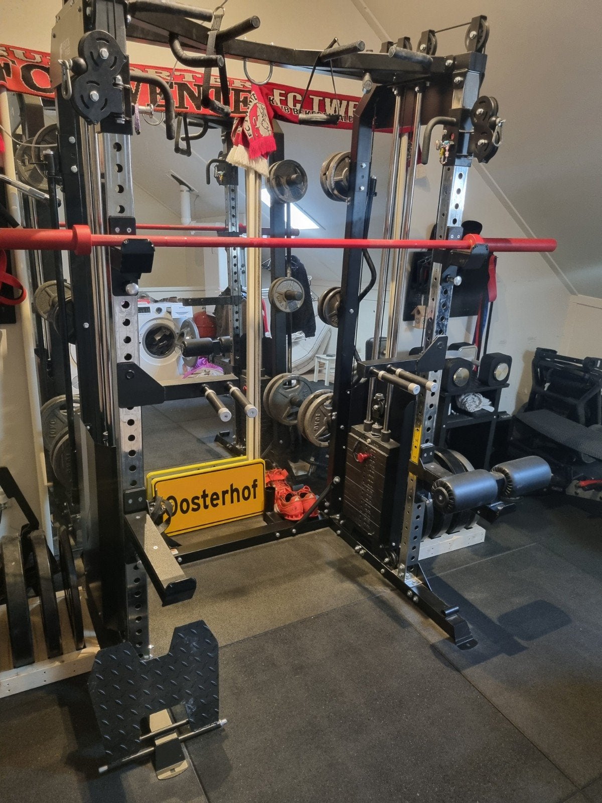 Newton Fitness FT-40 Functional half rack, Sport en Fitness, Fitnessapparatuur, Ophalen, Zo goed als nieuw, Krachtstation