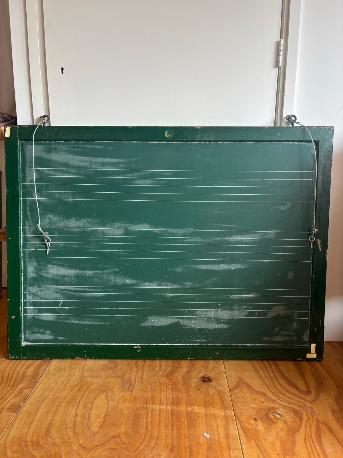 Vintage schoolbord met ophangsysteem, Ophalen