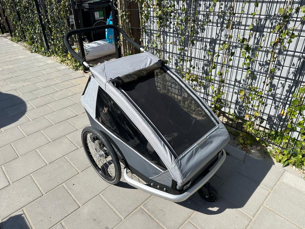 Croozer Kid Keeke 2 - Fietskar voor 2 kinderen, Fietsen en Brommers, Ophalen, Vering, Zo goed als nieuw, Kinderkar